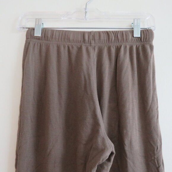 SPLITS59 Brooks Fleece Cropped Flare Pants in Lentil Athleisure Neutral Size XS - Picture 7 of 13